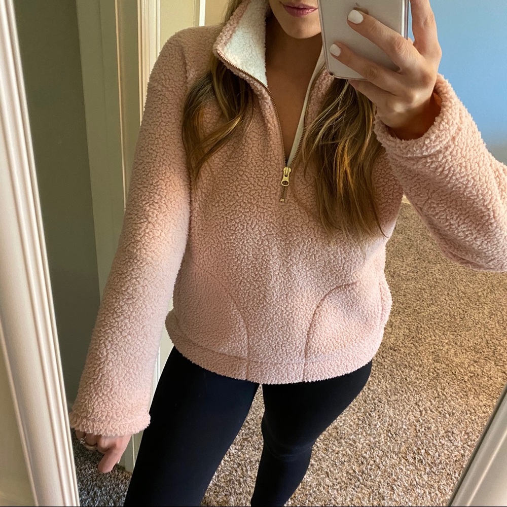 OLD NAVY 1/4 Zip Sherpa Pullover